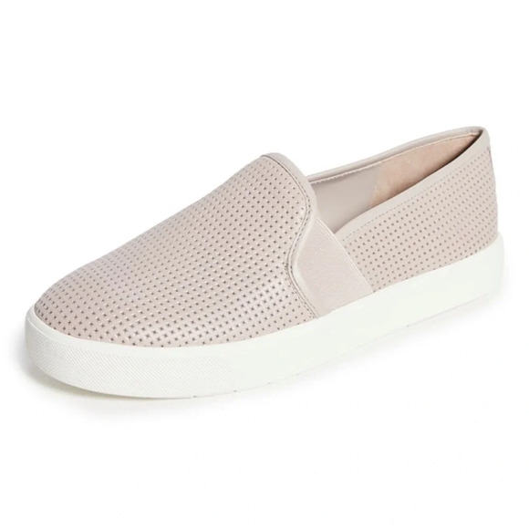 VINCE Blair Slip-On Sneakers Perforated Calf Skin Leather 10 Casual Loafers - Picture 11 of 11